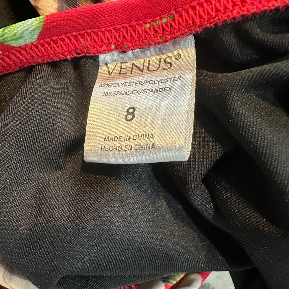 VENUS Red and Black Swimsuit - Picture 3 of 3